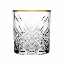 Pasabahce Timeless 34,5 cl Tumbler Goldrand Set 4 Stück